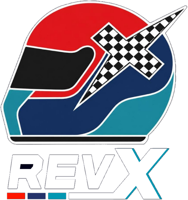REVX racing helmet logo